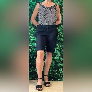 🖤 White House Black Market Waterfall Neckline Blouse – Size L